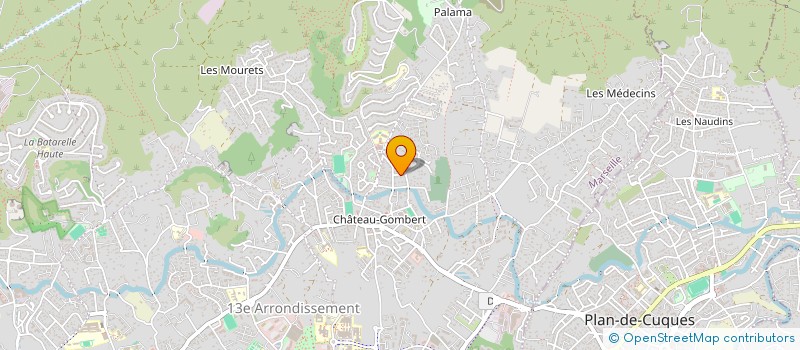 localisation de l'entreprise LES OLIVIERS  MARSEILLE 13EME