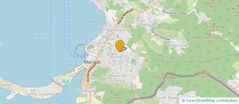localisation de l'entreprise LES OLIVIERS à SAINT-MARTIN