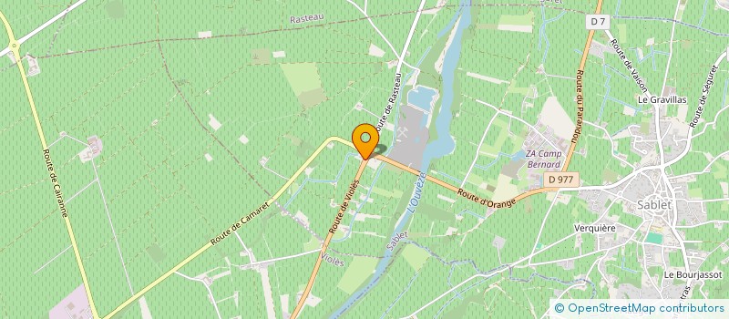 localisation de l'entreprise LES OLIVIERS  SABLET