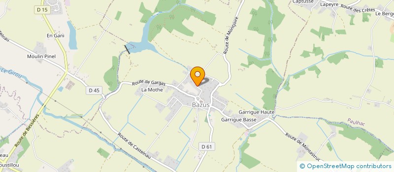 localisation de l'entreprise LES OLIVIERS  BAZUS