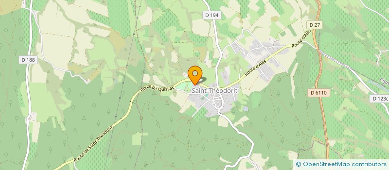 localisation de l'entreprise LES OLIVIERS  SAINT-THEODORIT