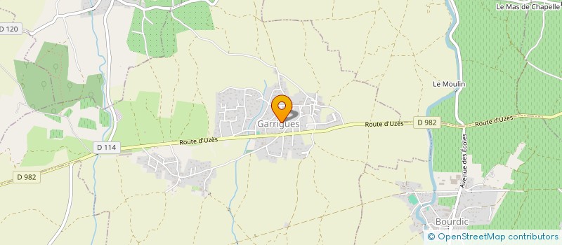 localisation de l'entreprise LES OLIVIERS  GARRIGUES-SAINTE-EULALIE