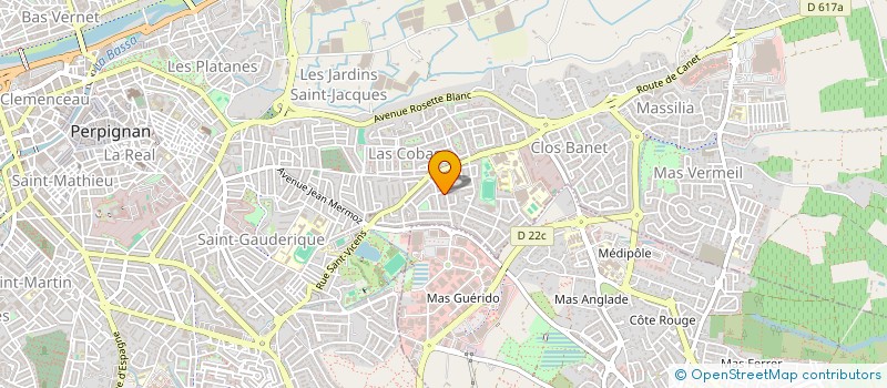 localisation de l'entreprise LES OLIVIERS à PERPIGNAN