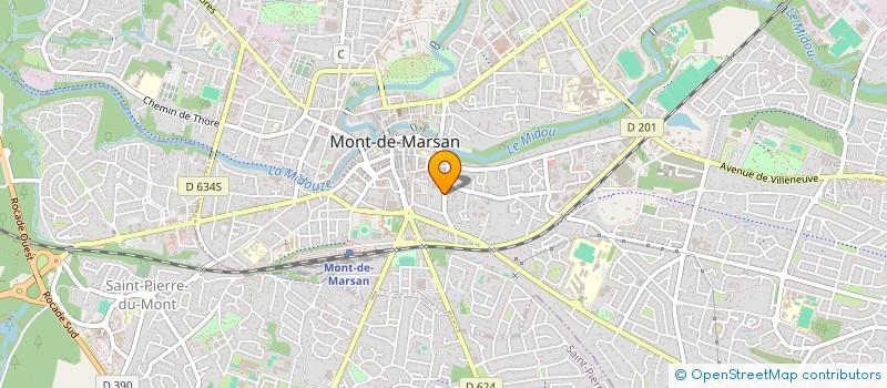 localisation de l'entreprise LES OLIVIERS à MONT-DE-MARSAN
