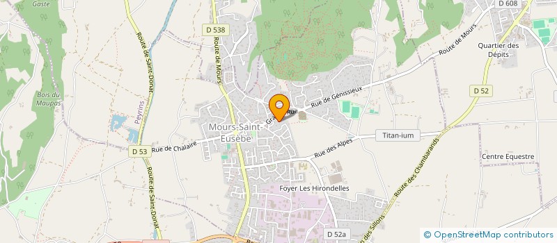 localisation de l'entreprise LES OLIVIERS  MOURS-SAINT-EUSEBE