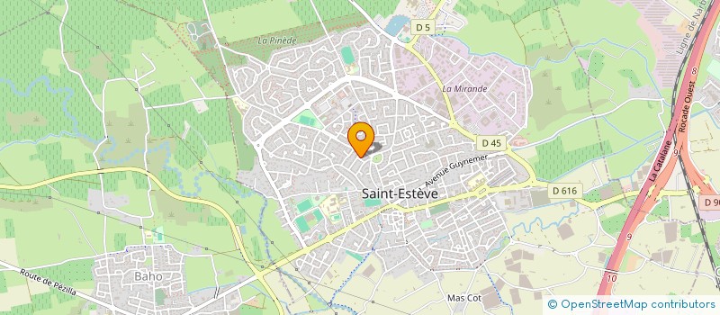 localisation de l'entreprise LES OLIVIERS ANDALOUS II  SAINT-ESTEVE