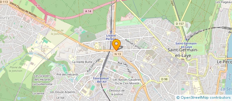 localisation de l'entreprise LES OLIVIERS D'ALICE  SAINT-GERMAIN-EN-LAYE