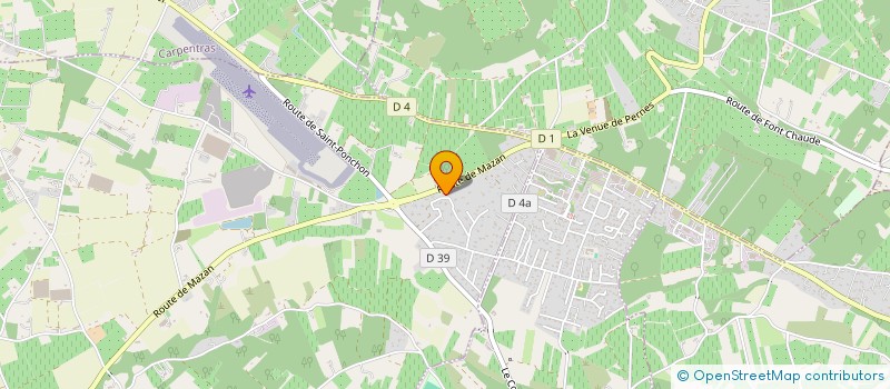 localisation de l'entreprise LES OLIVIERS DE CLEMENT à PERNES-LES-FONTAINES