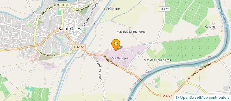 localisation de l'entreprise LES OLIVIERS DE LA YME à SAINT-GILLES
