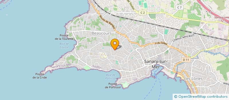 localisation de l'entreprise LES OLIVIERS DE PORTICOURS à SANARY-SUR-MER