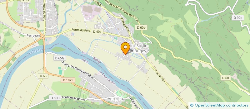 localisation de l'entreprise LES OLIVIERS DU BUGEY  SAINT-SORLIN-EN-BUGEY