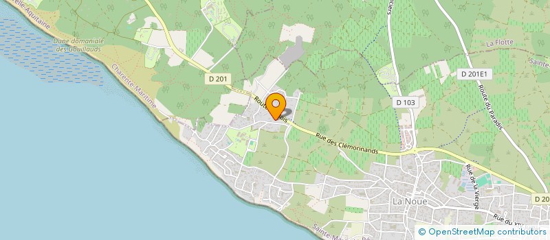 localisation de l'entreprise LES OLIVIERS DU PEUX PINSON  SAINTE-MARIE-DE-RE