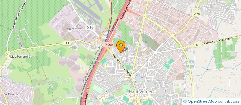 localisation de l'entreprise LES OLIVIERS DU SUD II  PERPIGNAN