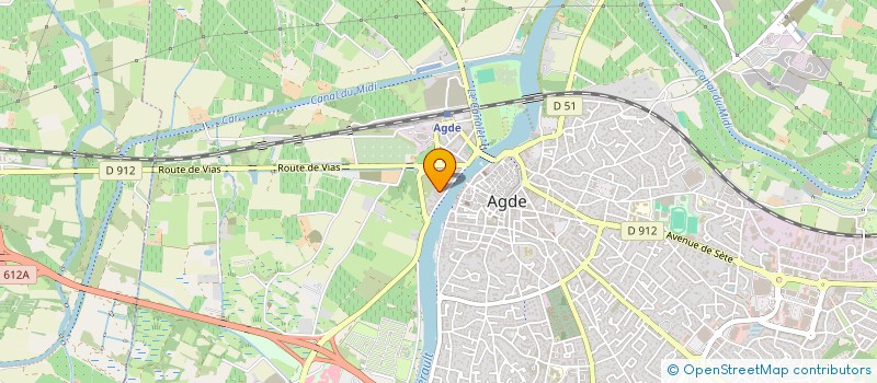 localisation de l'entreprise LES OLIVIERS SCI  AGDE