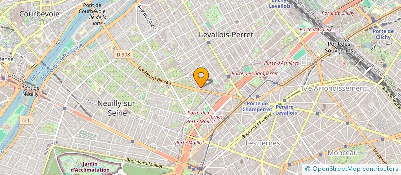 localisation de l'entreprise LES OLIVIERS TB à LEVALLOIS-PERRET