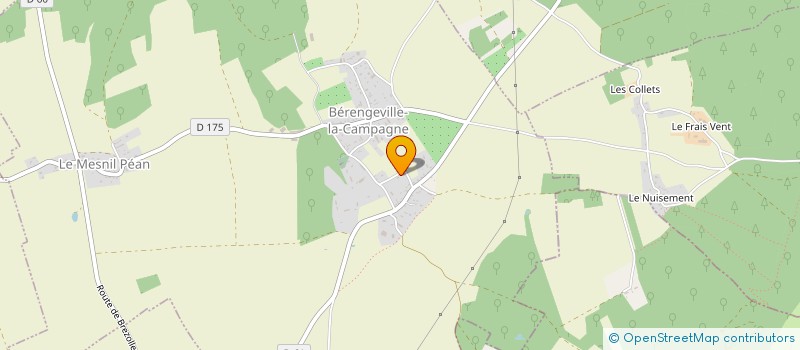 localisation de l'entreprise LES OLIVINES  BERENGEVILLE-LA-CAMPAGNE