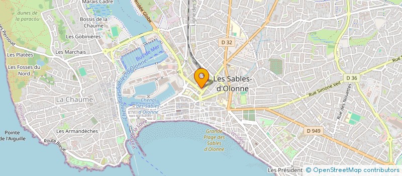 localisation de l'entreprise LES OLONNES- NAKAR à LES SABLES D'OLONNE