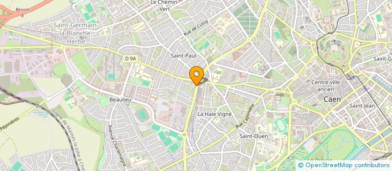 localisation de l'entreprise LES OLYMPIADES à CAEN