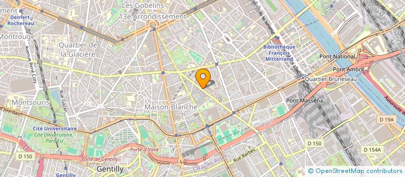 localisation de l'entreprise LES OLYMPIADES DE LA FORME à PARIS