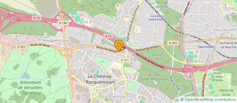 localisation de l'entreprise LES OMBELLES  LA CELLE-SAINT-CLOUD