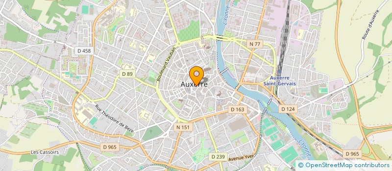 localisation de l'entreprise LES OMBELLES à AUXERRE