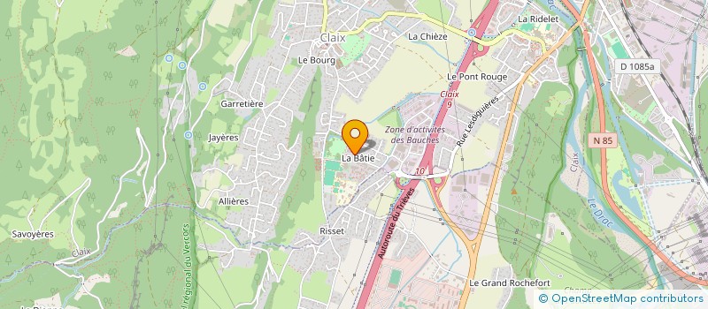 localisation de l'entreprise LES OMBELLES  CLAIX