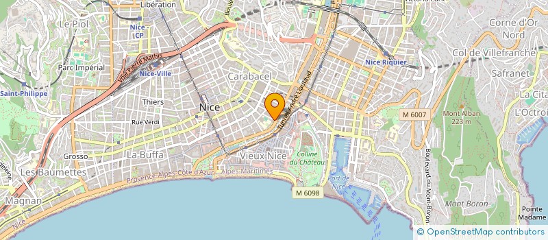 localisation de l'entreprise LES OMBLEES à NICE
