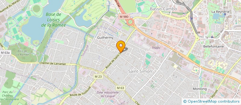 localisation de l'entreprise LES OMBRAGES à TOULOUSE