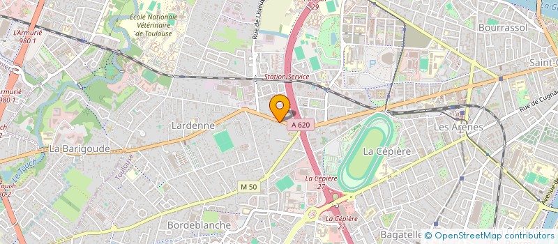 localisation de l'entreprise LES OMBRAGES  TOULOUSE