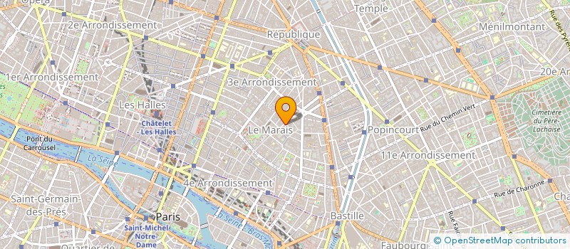 localisation de l'entreprise LES OMBRAGES  PARIS