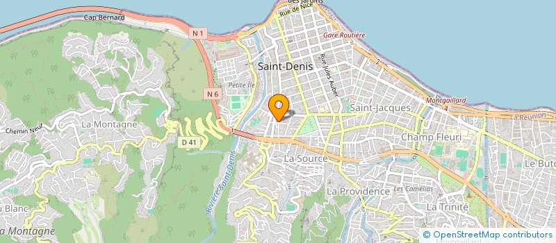 localisation de l'entreprise LES OMBRIERES à SAINT-DENIS