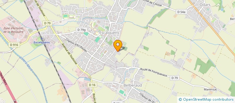 localisation de l'entreprise LES ONAGRES  ESCALQUENS