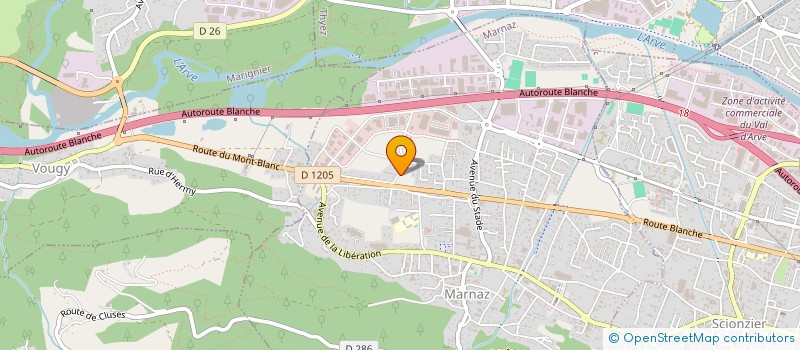 localisation de l'entreprise LES ONDES  MARNAZ