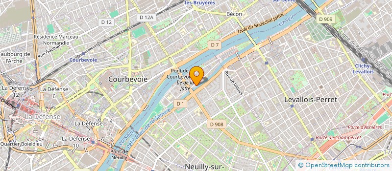 localisation de l'entreprise LES ONDES CREATIVES à NEUILLY-SUR-SEINE