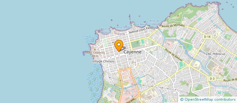 localisation de l'entreprise LES ONDES D'AMAZONIE à CAYENNE