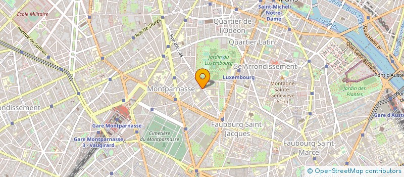 localisation de l'entreprise LES ONDES D'ASSAS à PARIS
