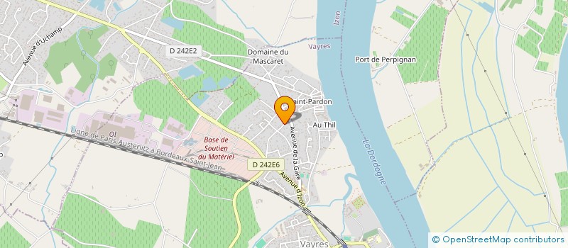 localisation de l'entreprise LES ONDES DU MASCARET  VAYRES