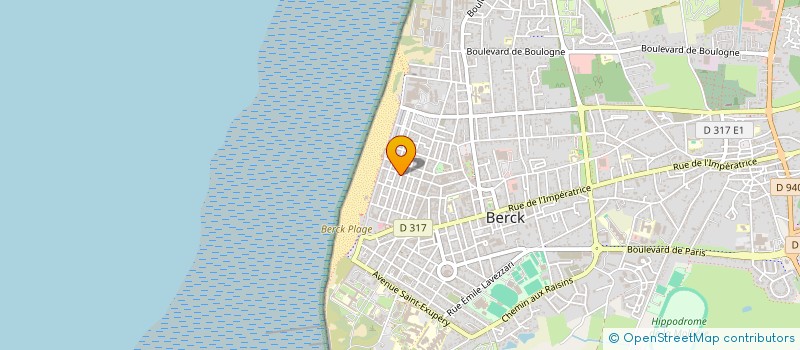 localisation de l'entreprise LES ONDINES à BERCK