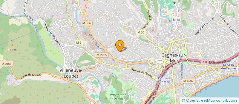 localisation de l'entreprise LES ONDINES  CAGNES-SUR-MER