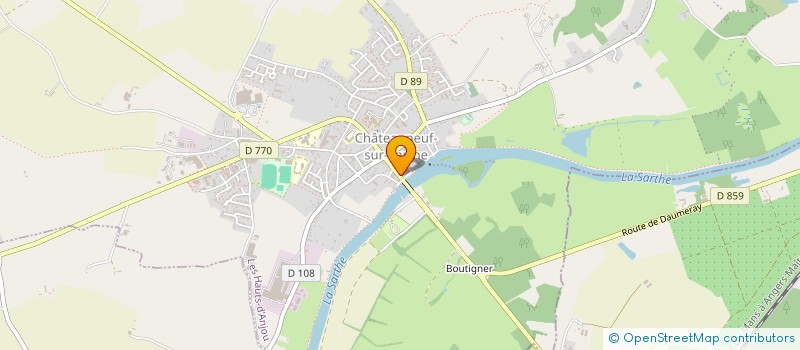 localisation de l'entreprise LES ONDINES à LES HAUTS-D'ANJOU