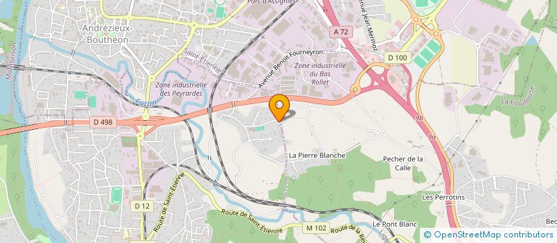 localisation de l'entreprise LES ONDINES  SAINT-JUST-SAINT-RAMBERT