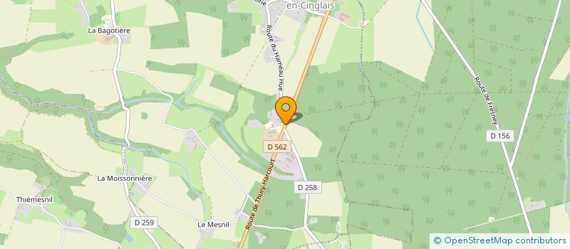 localisation de l'entreprise LES OPALINES  LES MOUTIERS-EN-CINGLAIS