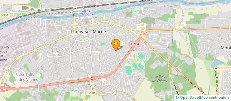 localisation de l'entreprise LES OPALINES  LAGNY-SUR-MARNE