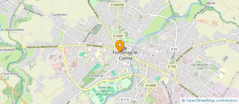 localisation de l'entreprise LES OPTICIENS DE L'OUEST à FONTENAY-LE-COMTE