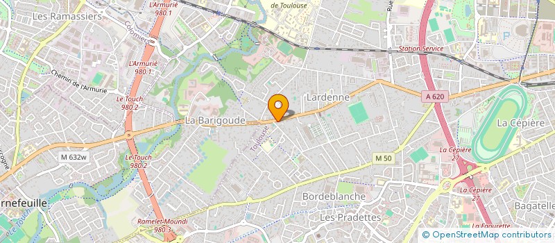 localisation de l'entreprise LES OPTICIENS DE LARDENNE à TOULOUSE