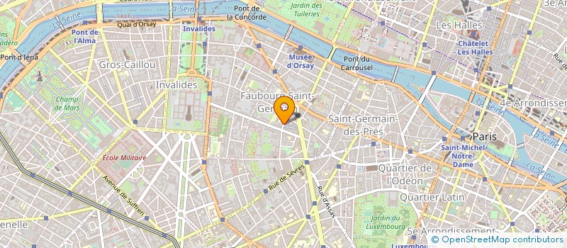 localisation de l'entreprise LES OPTICIENS DU BAC  PARIS