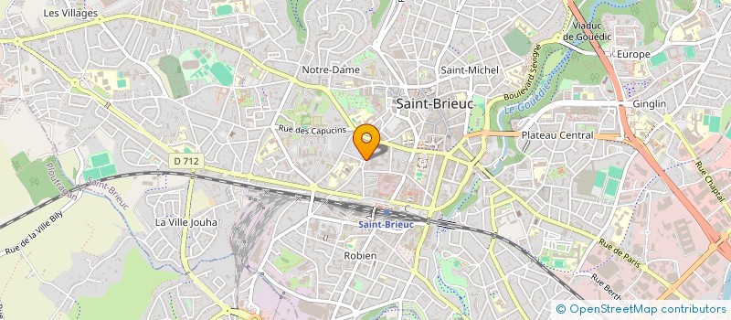 localisation de l'entreprise LES OPTICIENS LEGRAND à SAINT-BRIEUC