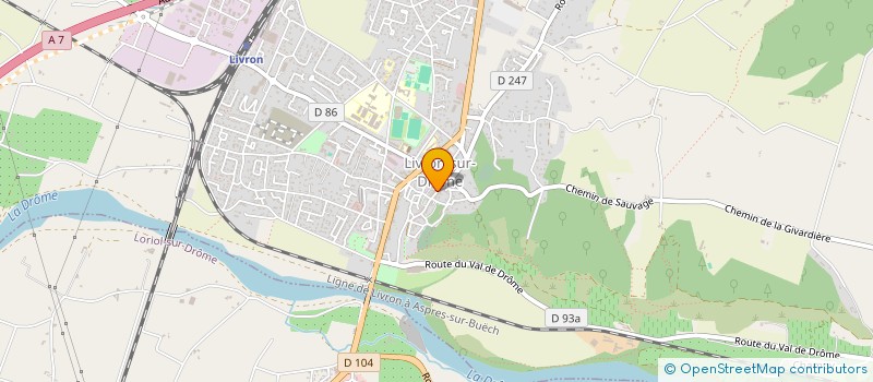 localisation de l'entreprise LES OPTIMALES DE LIVRON  LIVRON-SUR-DROME