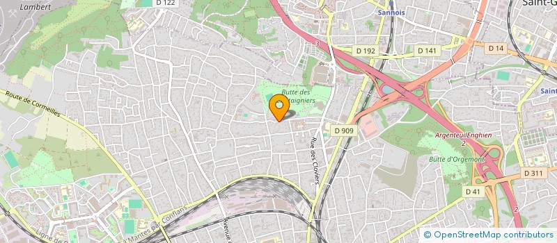 localisation de l'entreprise LES OPTIMISTES  ARGENTEUIL