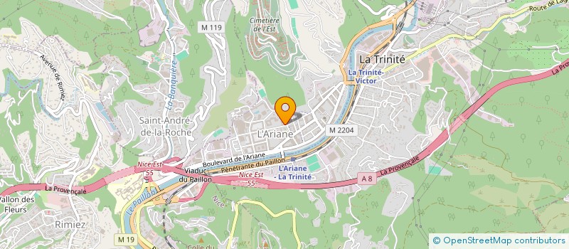 localisation de l'entreprise LES ORANGERS à NICE